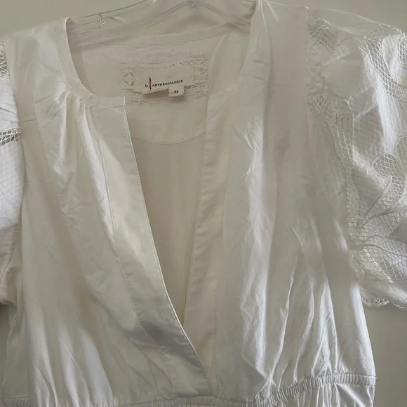 Anthropology maxi dress with eyelet cutouts and smocking XS - Picture 3 of 7